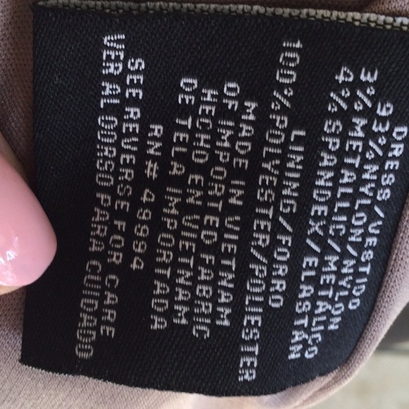 Beautiful sequins dress mocha gold - Picture 8 of 12